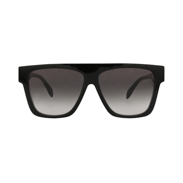 Alexander McQueen Square Sunglasses — Black – Grey AM0302S 001