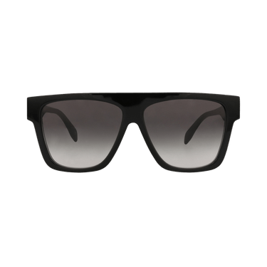 Alexander McQueen Square Sunglasses — Black – Grey AM0302S 001