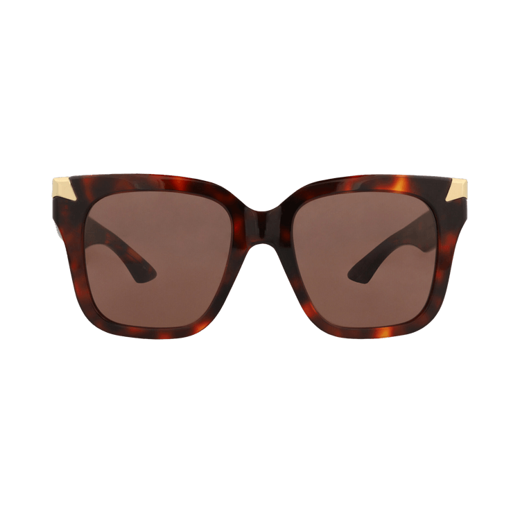 Alexander McQueen Square Sunglasses — Brown – Havana AM0440S 003