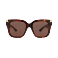 Alexander McQueen Square Sunglasses — Brown – Havana AM0440S 003