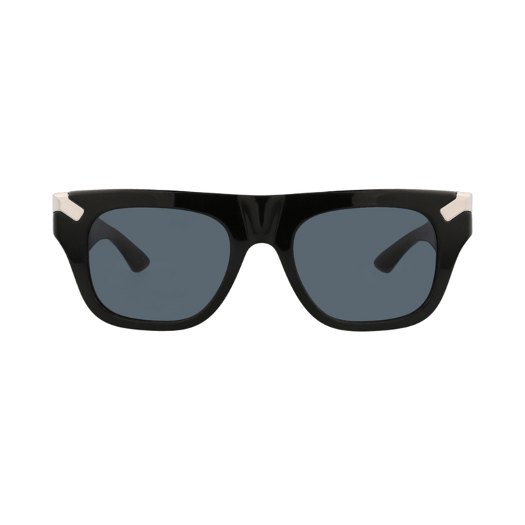 Alexander McQueen Square Sunglasses — Black – Blue AM0441S 002