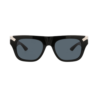 Alexander McQueen Square Sunglasses — Black – Blue AM0441S 002