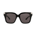 Alexander McQueen Square Sunglasses — Black – Grey AM0440S 001