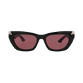 Alexander McQueen Cat Eye Sunglasses — Black – Violet AM0440SA 002