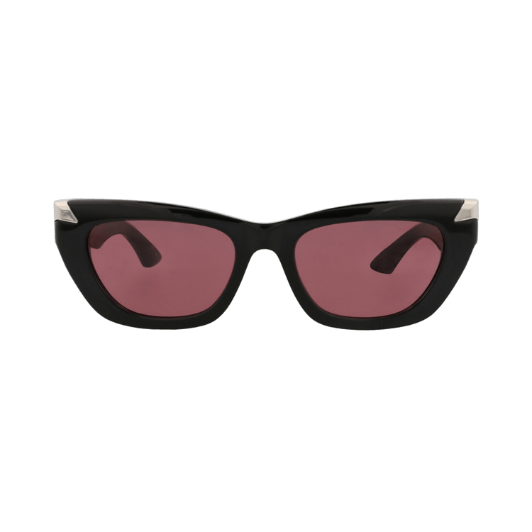 Alexander McQueen Cat Eye Sunglasses — Black – Violet AM0440SA 002