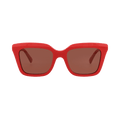 Alexander McQueen Square Sunglasses — Red – Brown AM0473S