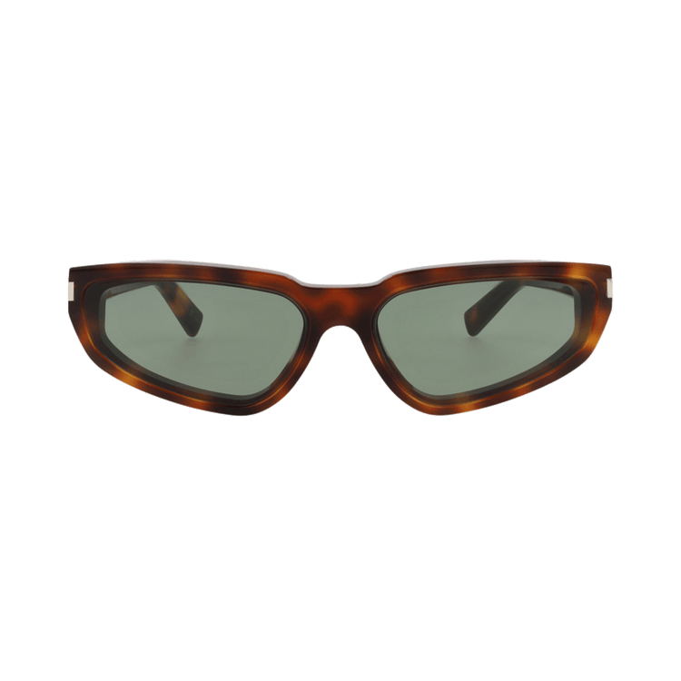 Saint Laurent Cat Eye Sunglasses — Brown – Havana Green 634 Nova 003