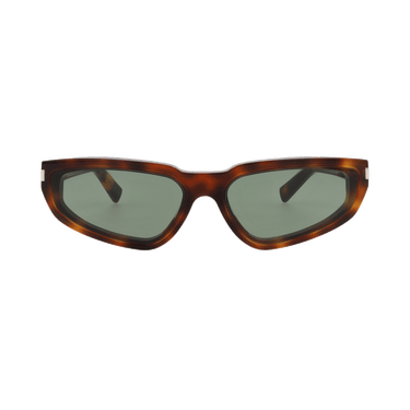Saint Laurent Cat Eye Sunglasses — Brown – Havana Green 634 Nova 003