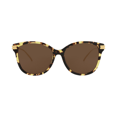 Bottega Veneta Round Sunglasses — Brown – Gold BV1048SA 002