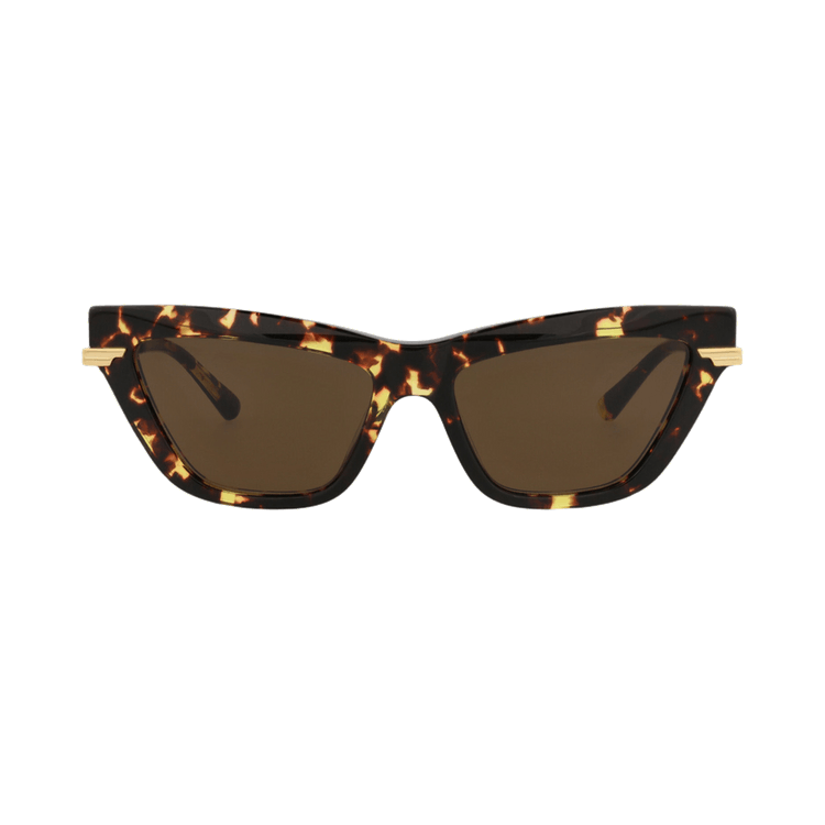 Bottega Veneta Cat Eye Sunglasses — Brown – Havana Gold BV1241S 002