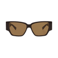 Bottega Veneta Square Sunglasses — Brown – BV1285S 003