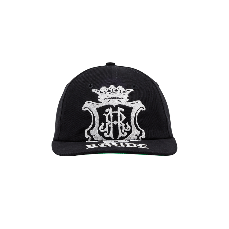 Rhude Grand Cru Crest Curved Brim Hat 'Black'