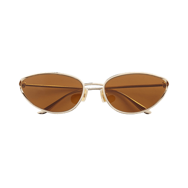 Bottega Veneta Cat Eye Sunglasses — Gold