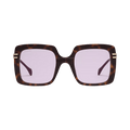 Gucci Square Sunglasses — Brown – Havana Gold Pink GG1348S 001