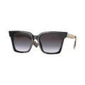 Burberry Maple Square Frame Sunglasses — Black