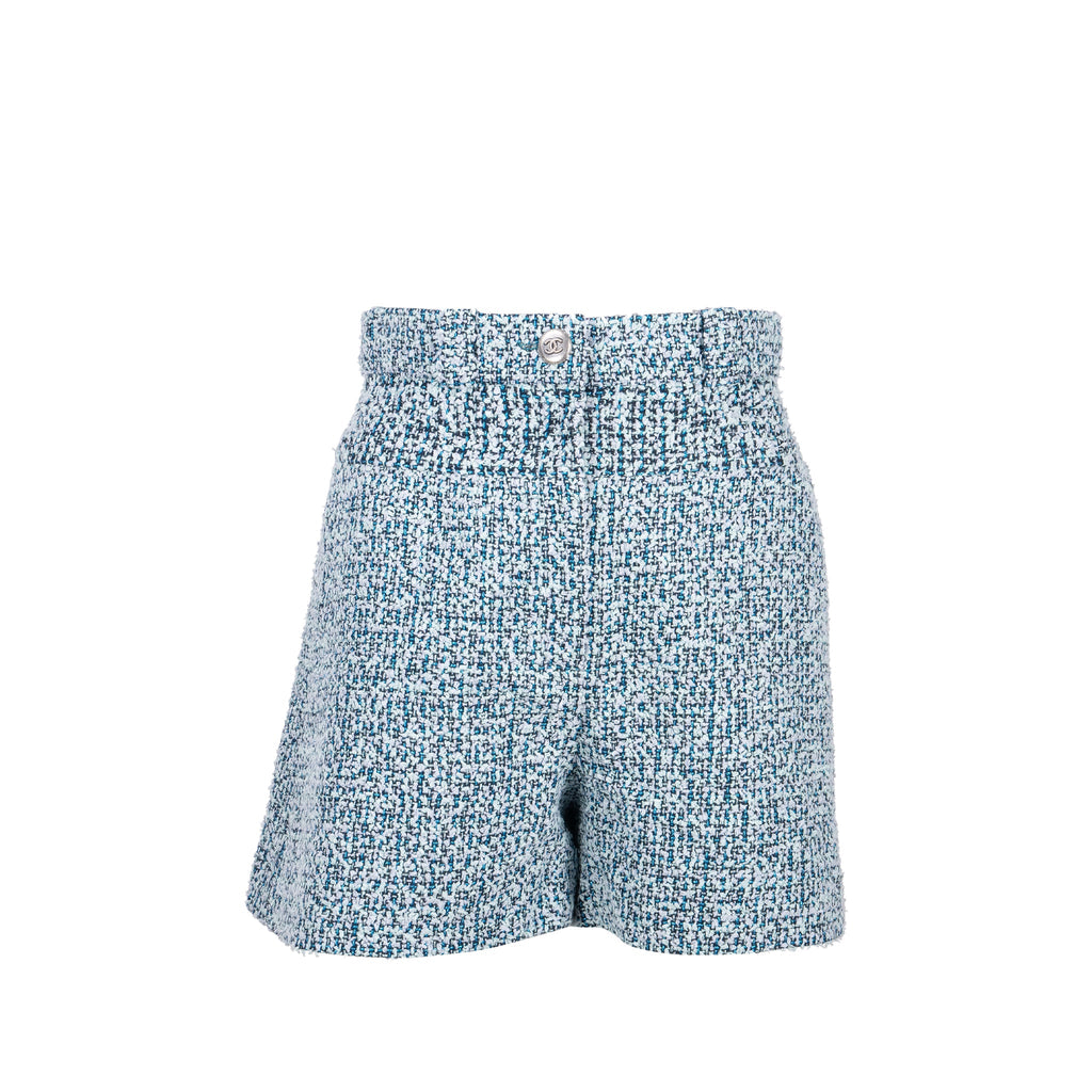 chanel-size-36-20p-tweed-shorts-polyamide-cotton-navy-blue-blue-green