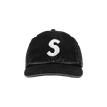Supreme Pigment Coated 2-Tone S Logo 6-Panel 'Black'
