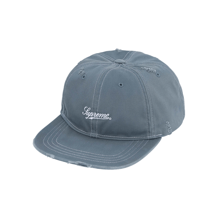 Supreme Distressed Script 6-Panel 'Slate'