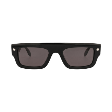 Alexander McQueen Square-Frame Recycled Acetate Sunglasses — Multi-Color – Black Grey AM0427S 30014622 001