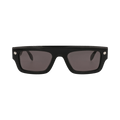 Alexander McQueen Square-Frame Recycled Acetate Sunglasses — Multi-Color – Black Grey AM0427S 30014622 001