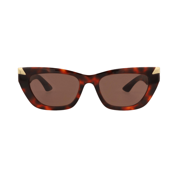 Alexander McQueen Cat Eye-Frame Recycled Acetate Sunglasses — Multi-Color – Havana Brown AM0440SA 30015178