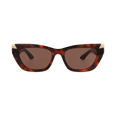 Alexander McQueen Cat Eye-Frame Recycled Acetate Sunglasses — Multi-Color – Havana Brown AM0440SA 30015178