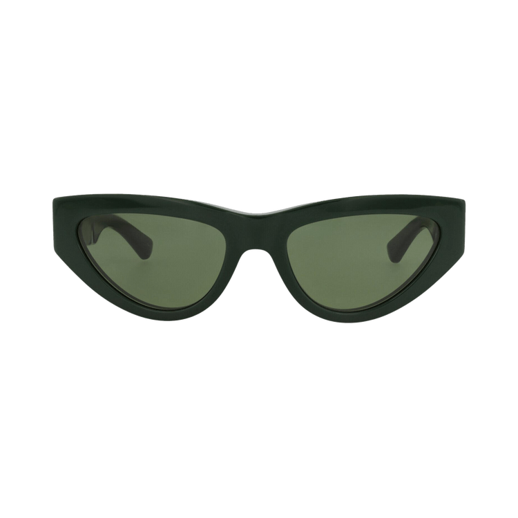 Bottega Veneta Cat Eye-Frame Recycled Acetate Sunglasses — Green – BV1176S 30013665 007