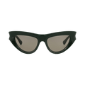 Bottega Veneta Cat Eye-Frame Recycled Acetate Sunglasses — Green