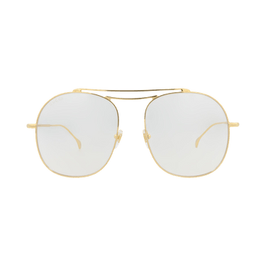 Gucci Aviator-Frame Metal Sunglasses — Gold – Transparent GG1479S 30014509 001