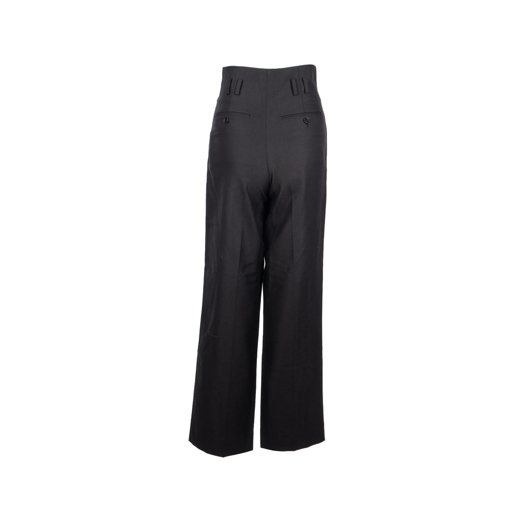 celine-size-34-pantalon-margaret-gabardine-straight-pants-wool-mohair-black
