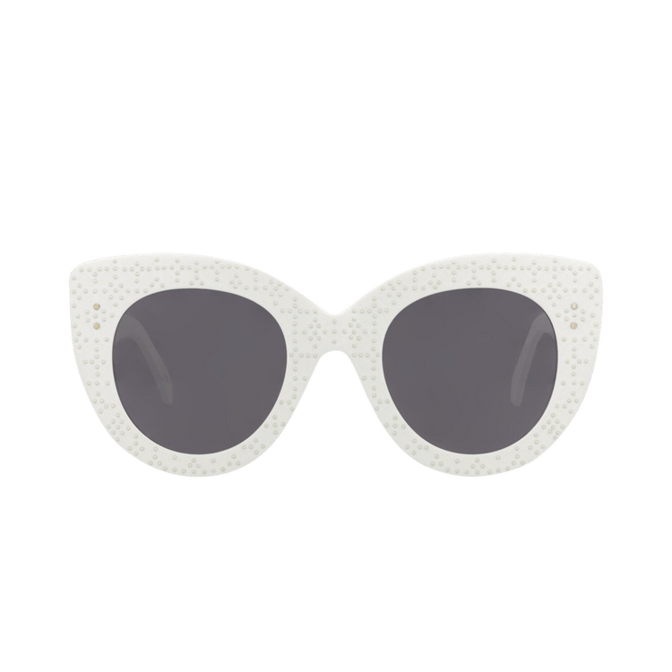 Alaïa Cat Eye-Frame Acetate Sunglasses — Grey – White 002
