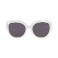 Alaïa Round-Frame Acetate Sunglasses — Grey