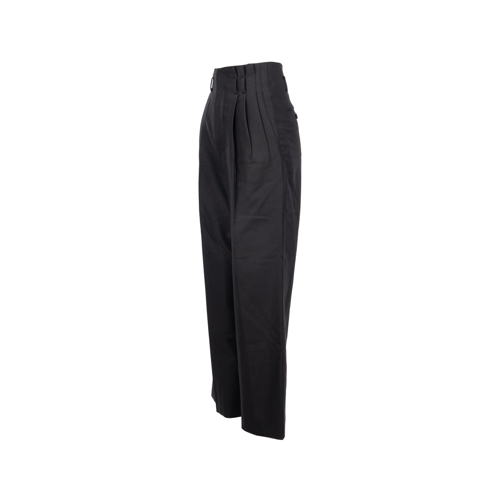celine-size-34-pantalon-margaret-gabardine-straight-pants-wool-mohair-black