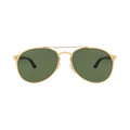 Cartier Aviator Frame Metal Sunglasses — Gold