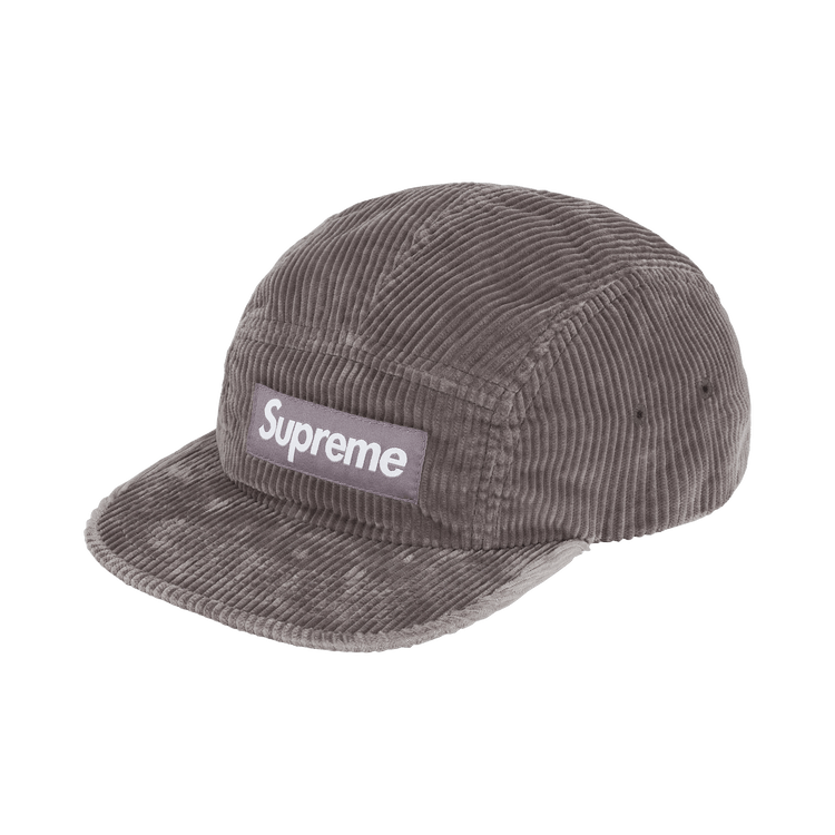 Supreme Corduroy Camp Cap 'Grey' – FW25H103