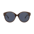Alaïa Round Frame Acetate Sunglasses — Brown – Blue AA0036S30008453