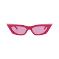 Valentino Cat Eye Frame Acetate/Titanium Sunglasses — Pink – 113C 55