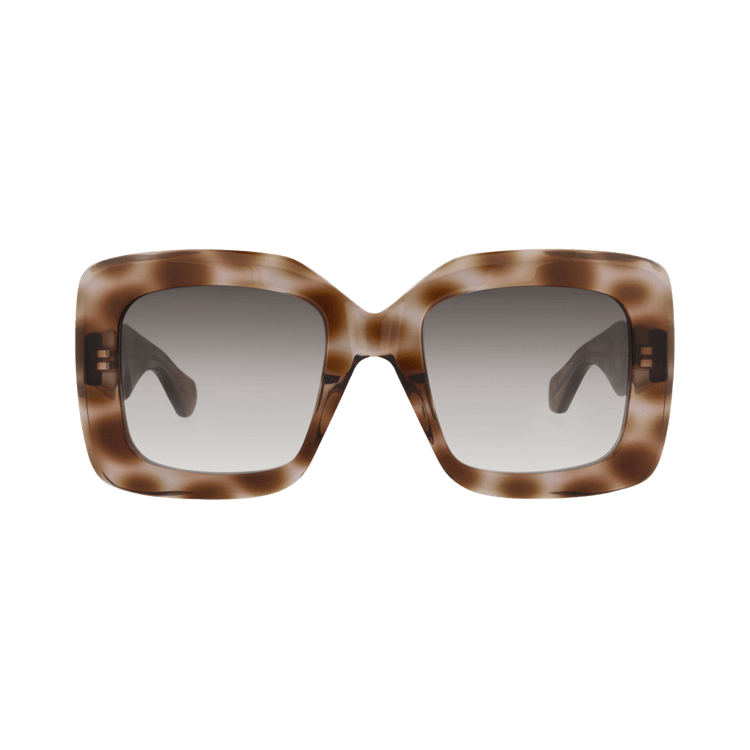 Alaïa Square-Frame Recycled Acetate Sunglasses — Multi-Color