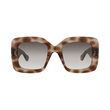 Alaïa Square-Frame Recycled Acetate Sunglasses — Multi-Color