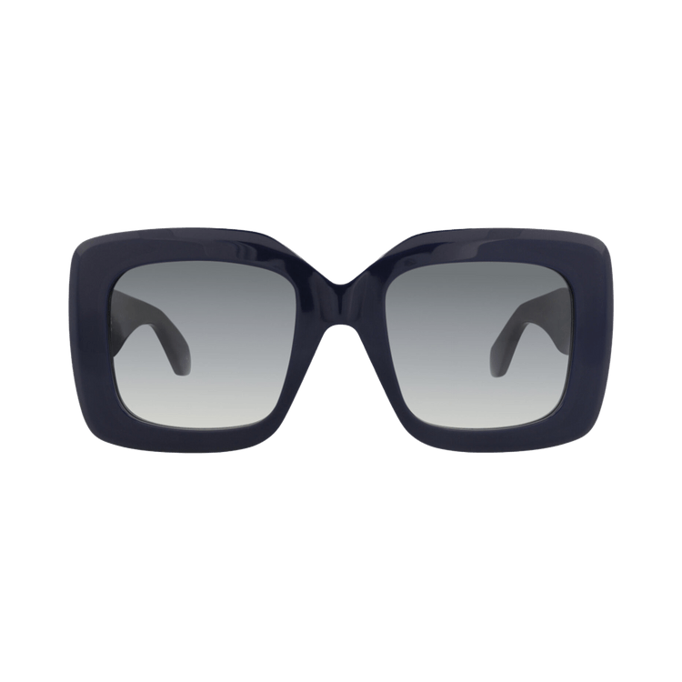 Alaïa Square-Frame Recycled Acetate Sunglasses — Blue – Grey AA0065S 30014218