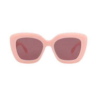 Alaïa Square-Frame Recycled Acetate Sunglasses — Pink