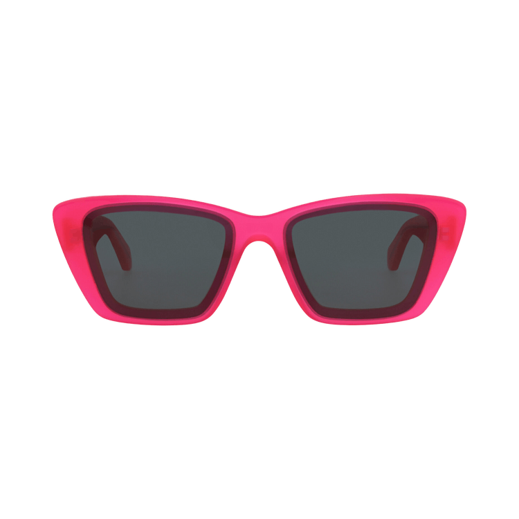 Alaïa Square-Frame Recycled Acetate Sunglasses — Pink – Fuchsia Grey AA0070S 30014377