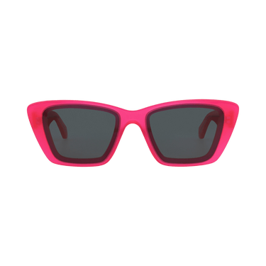 Alaïa Square-Frame Recycled Acetate Sunglasses — Pink – Fuchsia Grey AA0070S 30014377