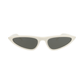 Saint Laurent Cat Eye-Frame Recycled Acetate Sunglasses — White
