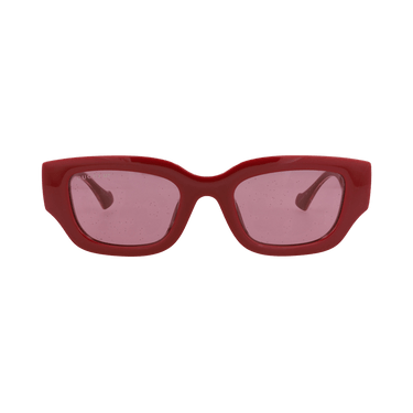 Gucci Cat Eye-Frame Injection Sunglasses — Red