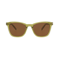 Saint Laurent Square-Frame Recycled Acetate Sunglasses — Green – SL716SLIM 30015807 004