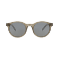 Saint Laurent Round-Frame Acetate Sunglasses — Brown – Silver SL342 30008558 005