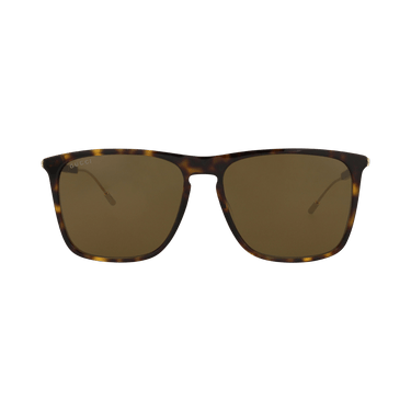 Gucci Square-Frame Recycled Acetate Sunglasses — Brown – Havana Gold GG1269S 30013857 002