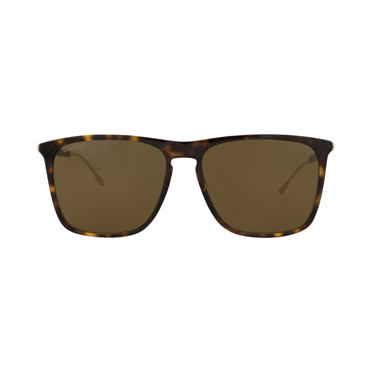 Gucci Square-Frame Recycled Acetate Sunglasses — Brown – Havana Gold GG1269S 30013857 002