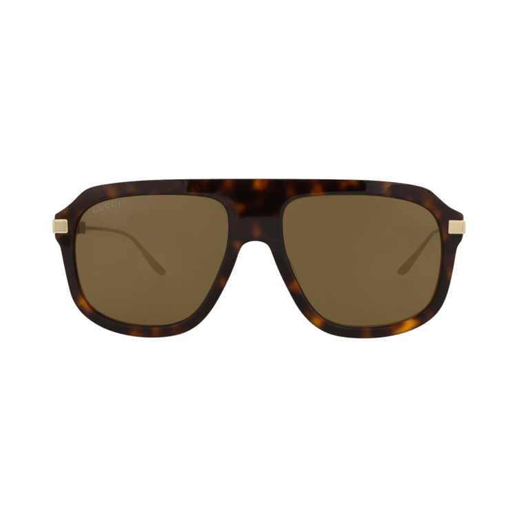 Gucci Aviator-Frame Acetate Sunglasses — Brown